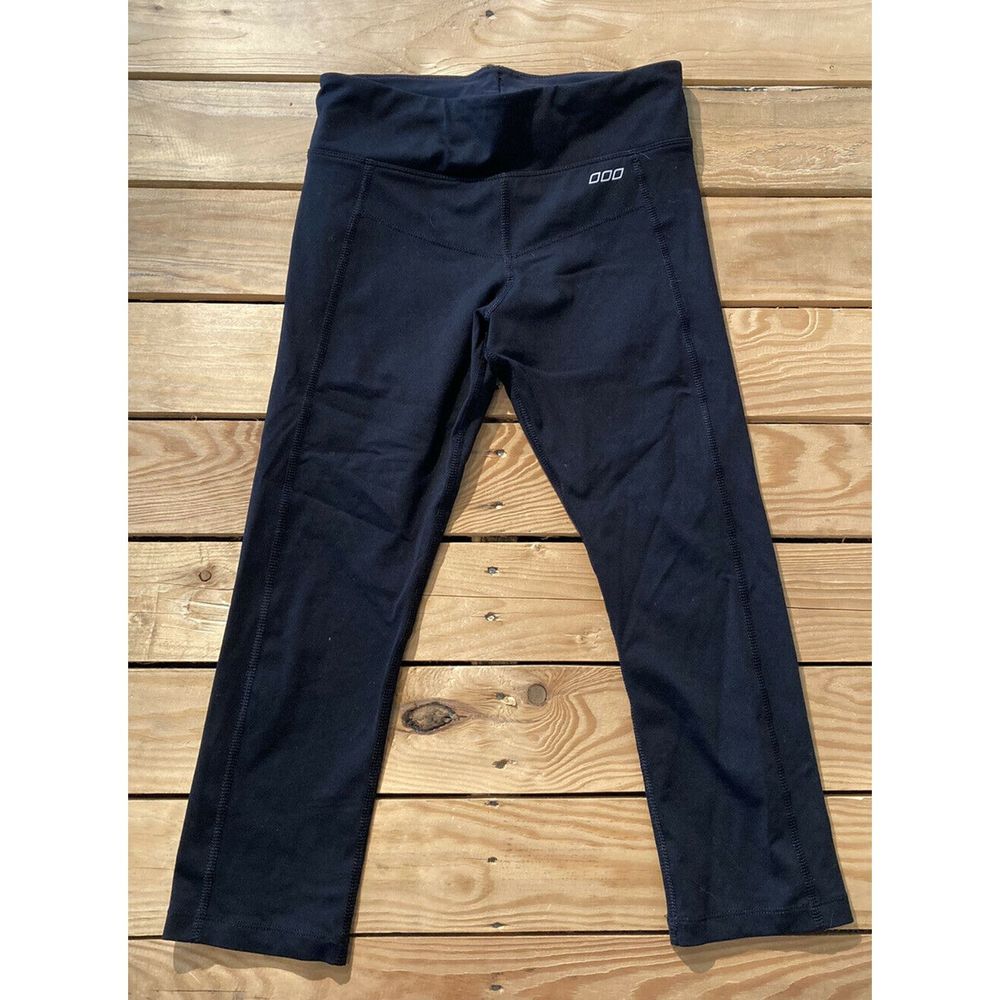 LJ BLACK Athletic Cropped Leggings Women’s S Black